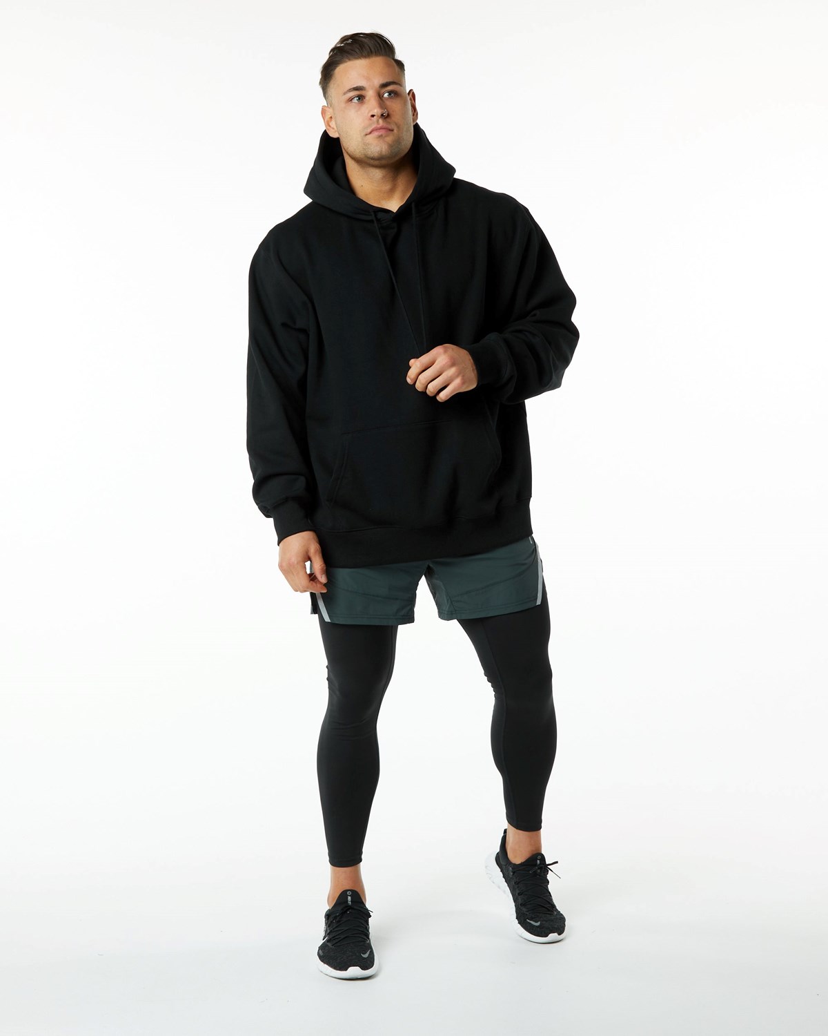 Alphalete Compression Forede Woven Trænings Kort Grøn | RFZOB2498