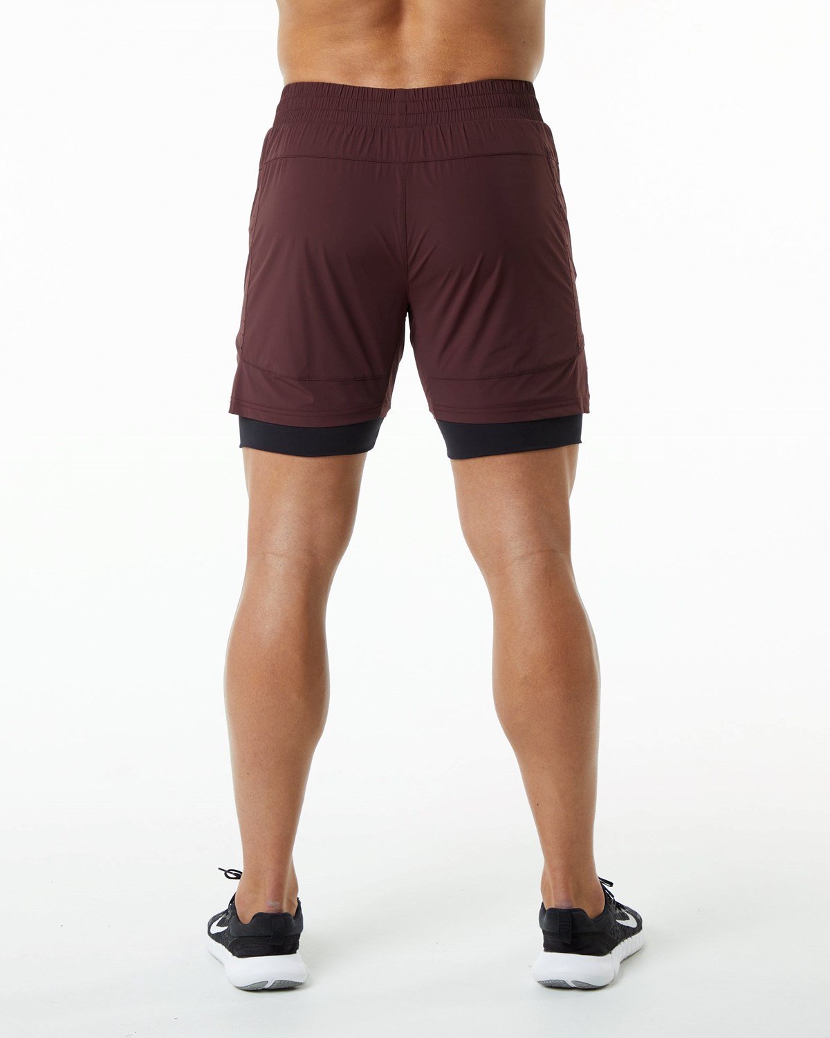 Alphalete Compression Forede Woven Trænings Kort Bordeaux | SCNLI8635