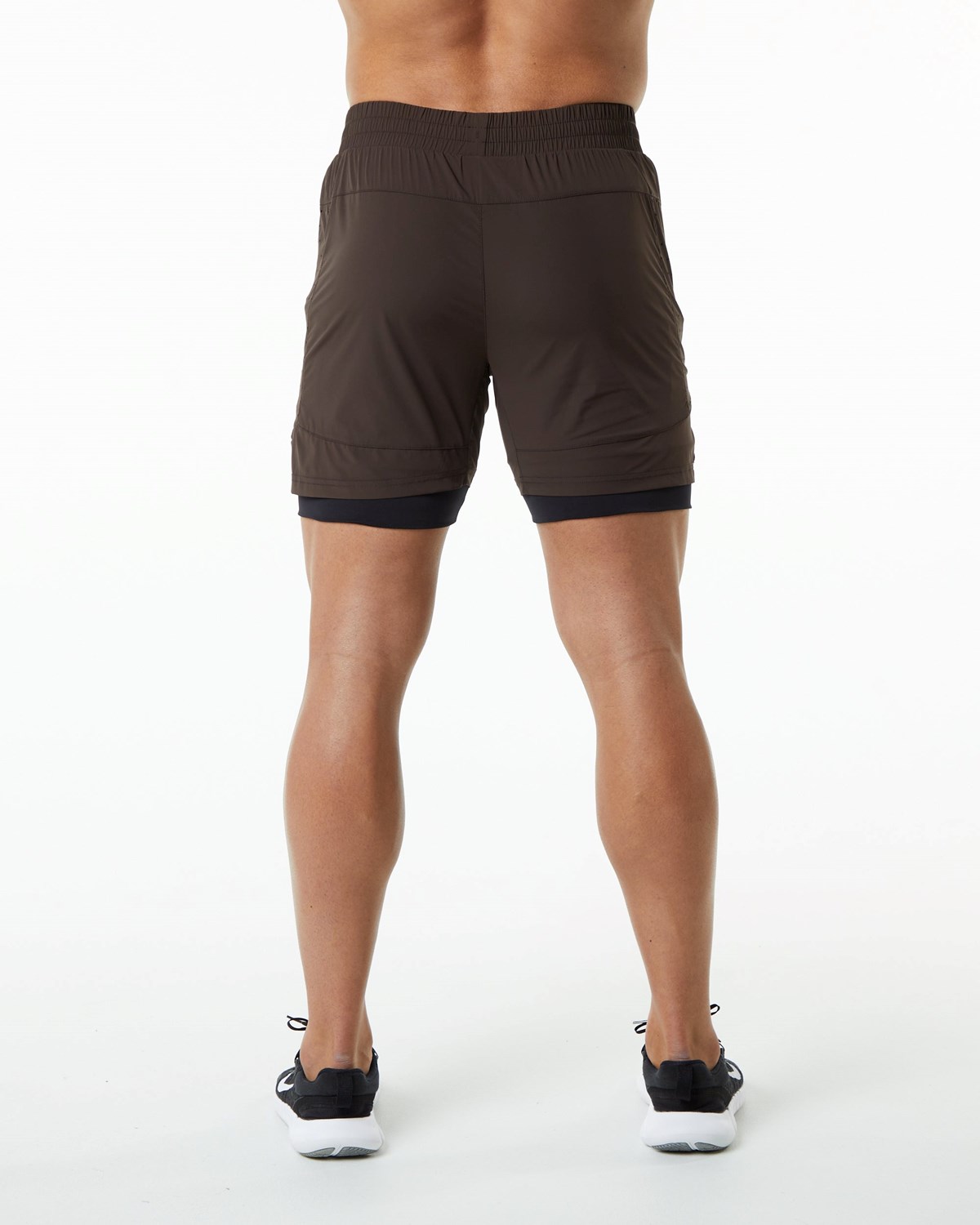 Alphalete Compression Forede Woven Trænings Kort Brune | WVJID6543