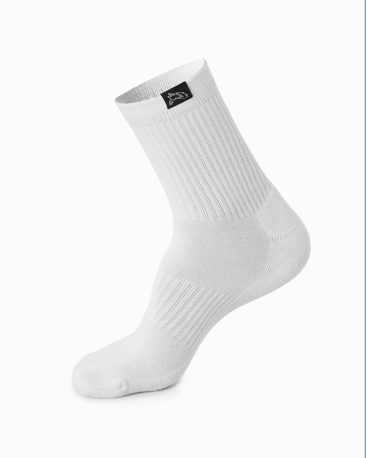 Alphalete Crew Sock Hvide | IKBFT3864