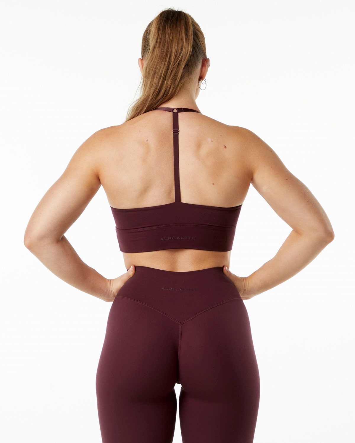 Alphalete Double Brushed Bra Sort | HYWUR0756