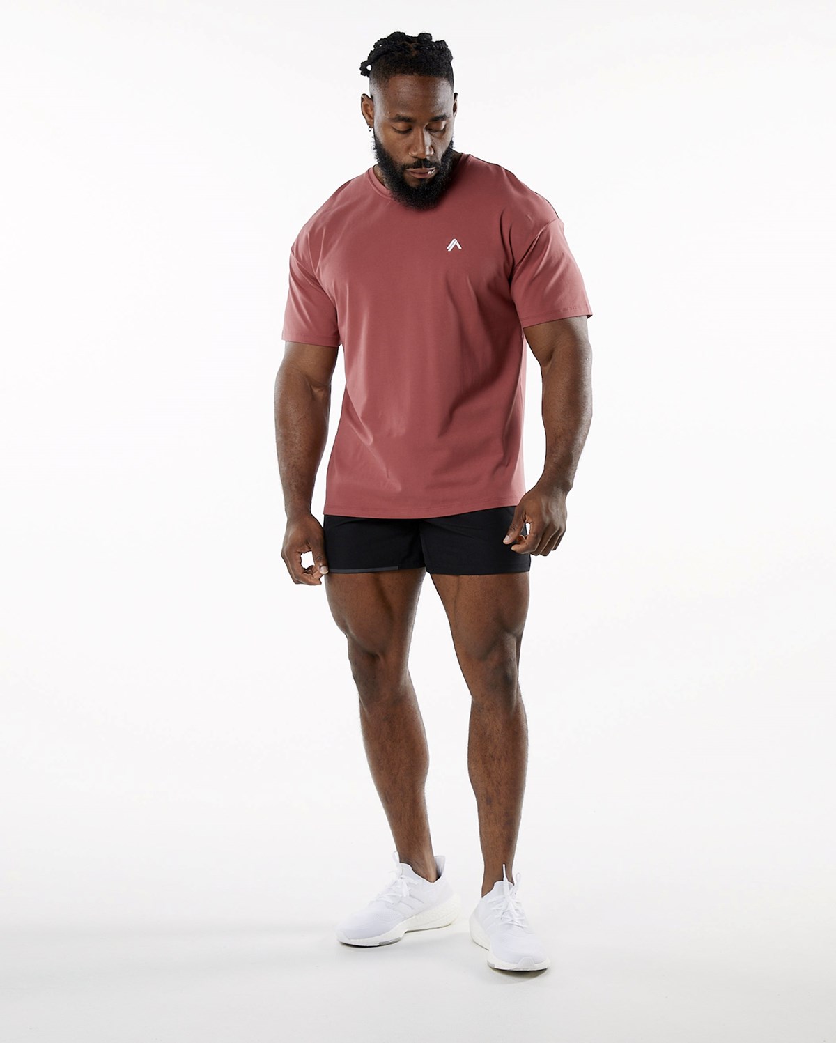 Alphalete Drop Shoulder Tee Gingerbread | CTOKV1726