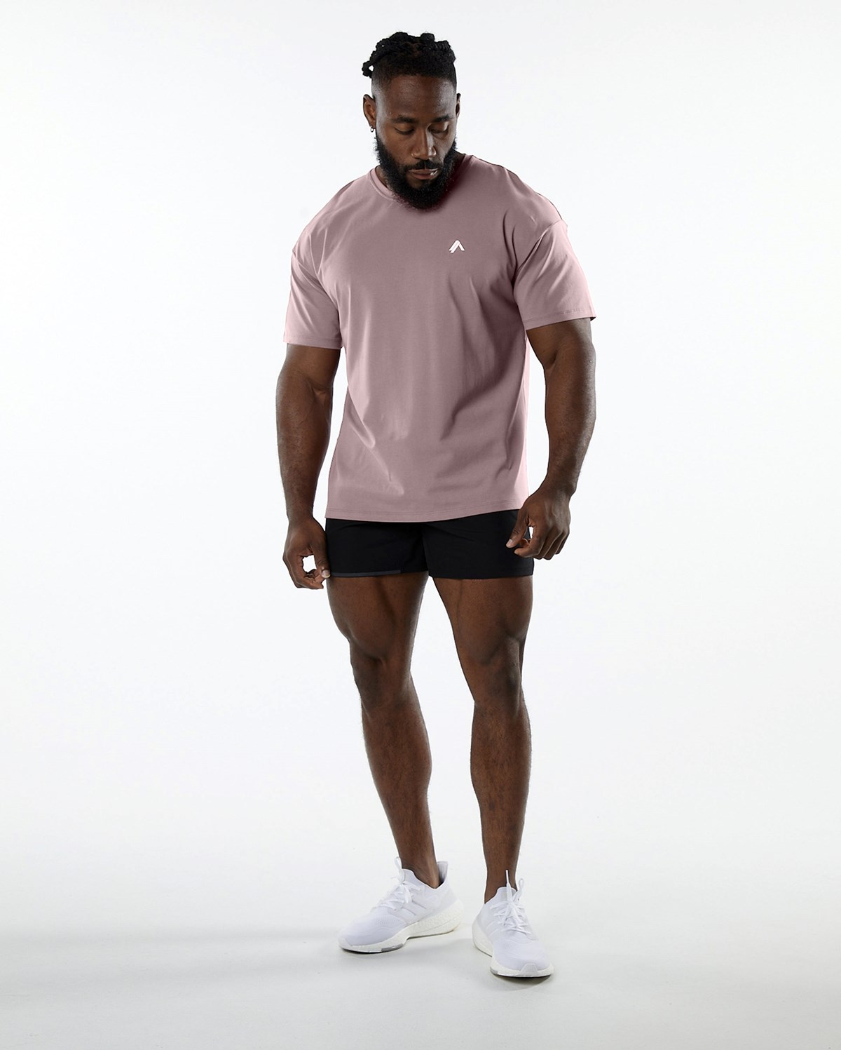 Alphalete Drop Shoulder Tee Mauve | UIBNY4923