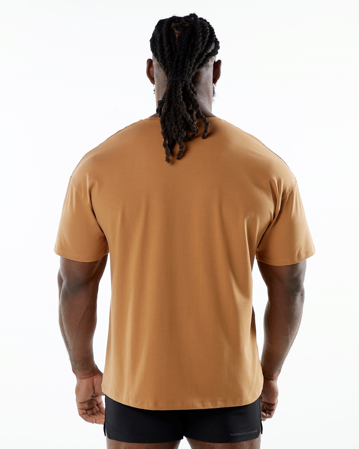 Alphalete Drop Shoulder Tee Rust | XBCAL4512