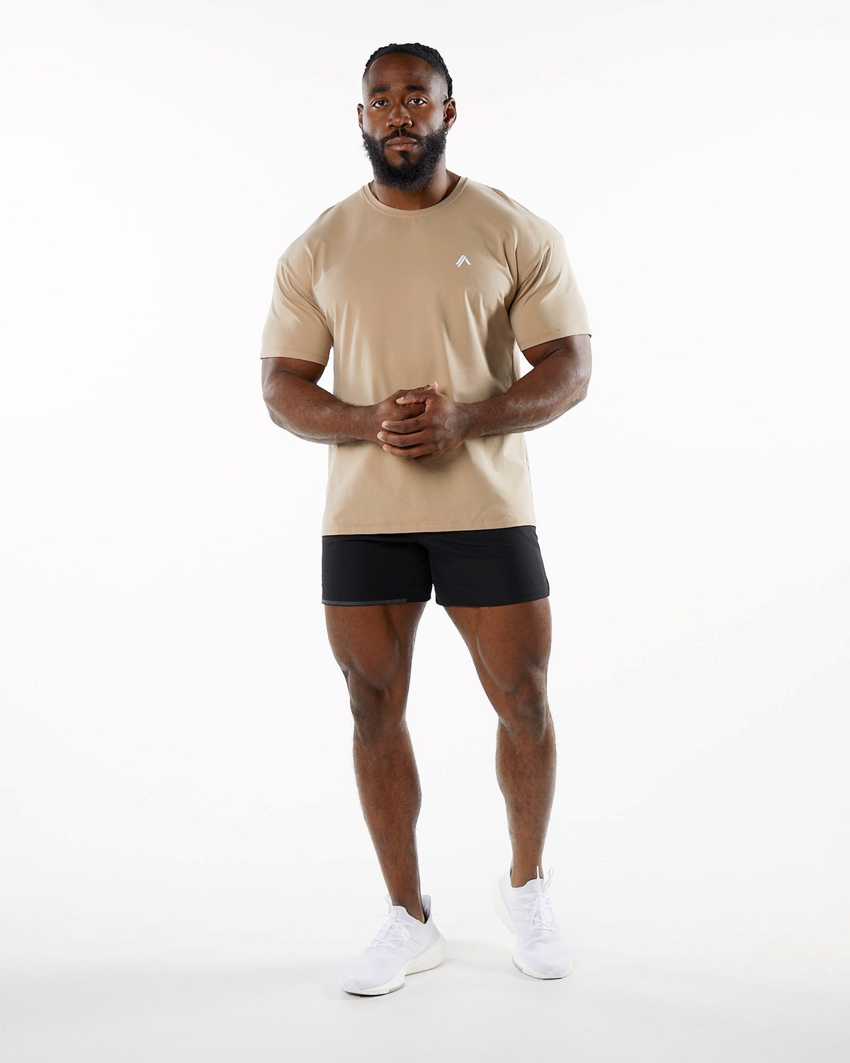 Alphalete Drop Shoulder Tee Taupe | UOMEZ1439