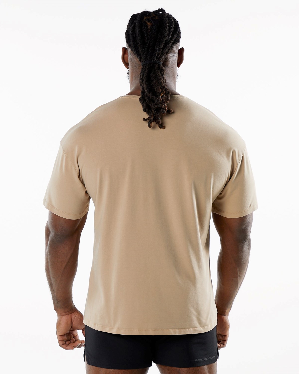 Alphalete Drop Shoulder Tee Taupe | UOMEZ1439