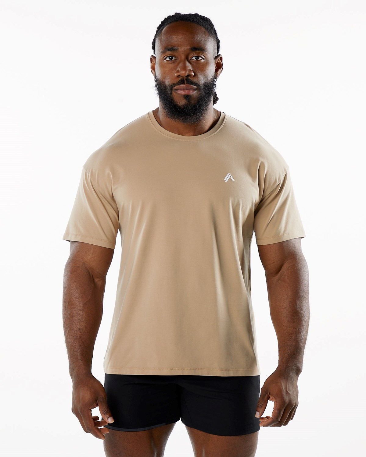 Alphalete Drop Shoulder Tee Taupe | UOMEZ1439