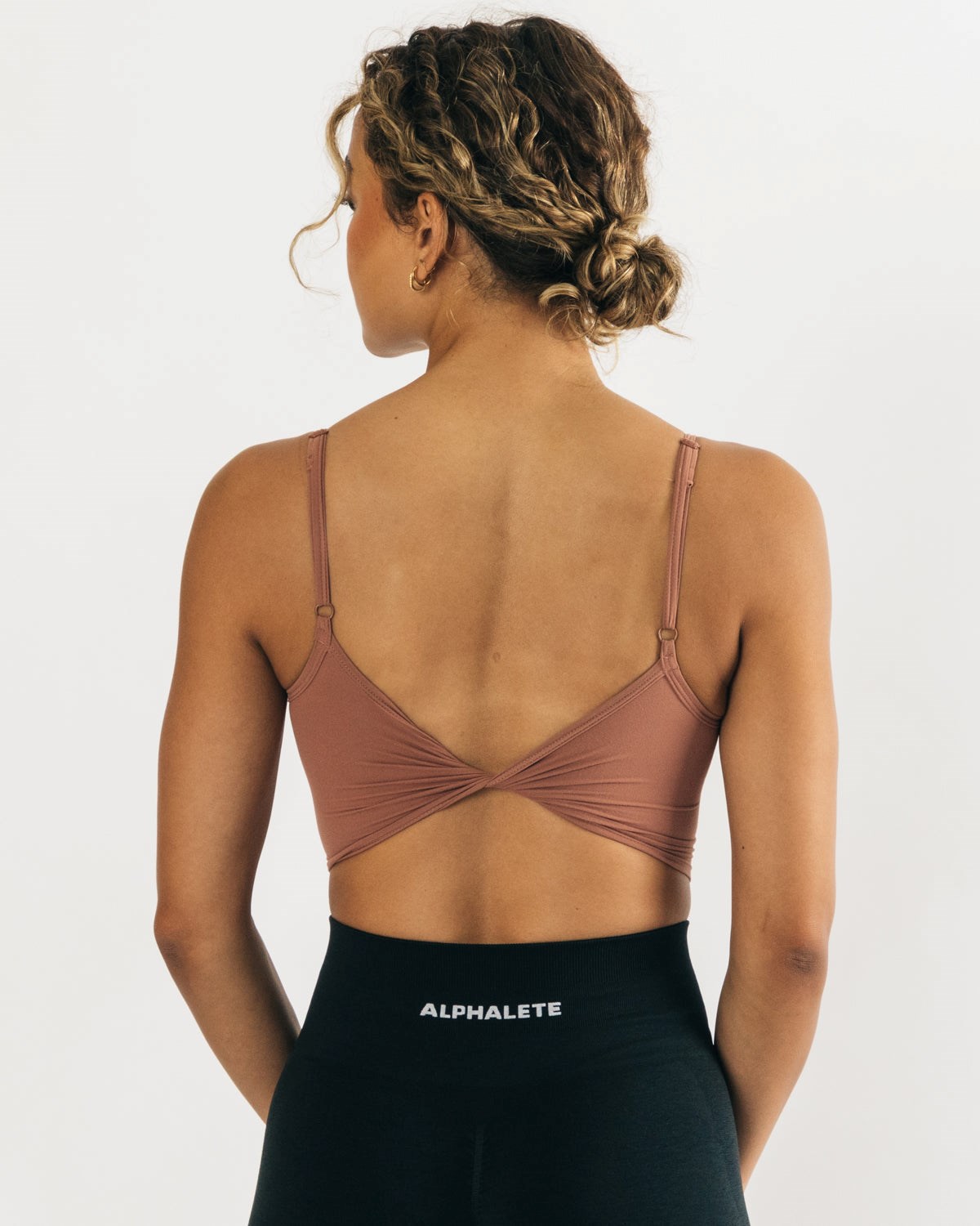 Alphalete Fitted Cropped Tank Blush | AGCWD3792