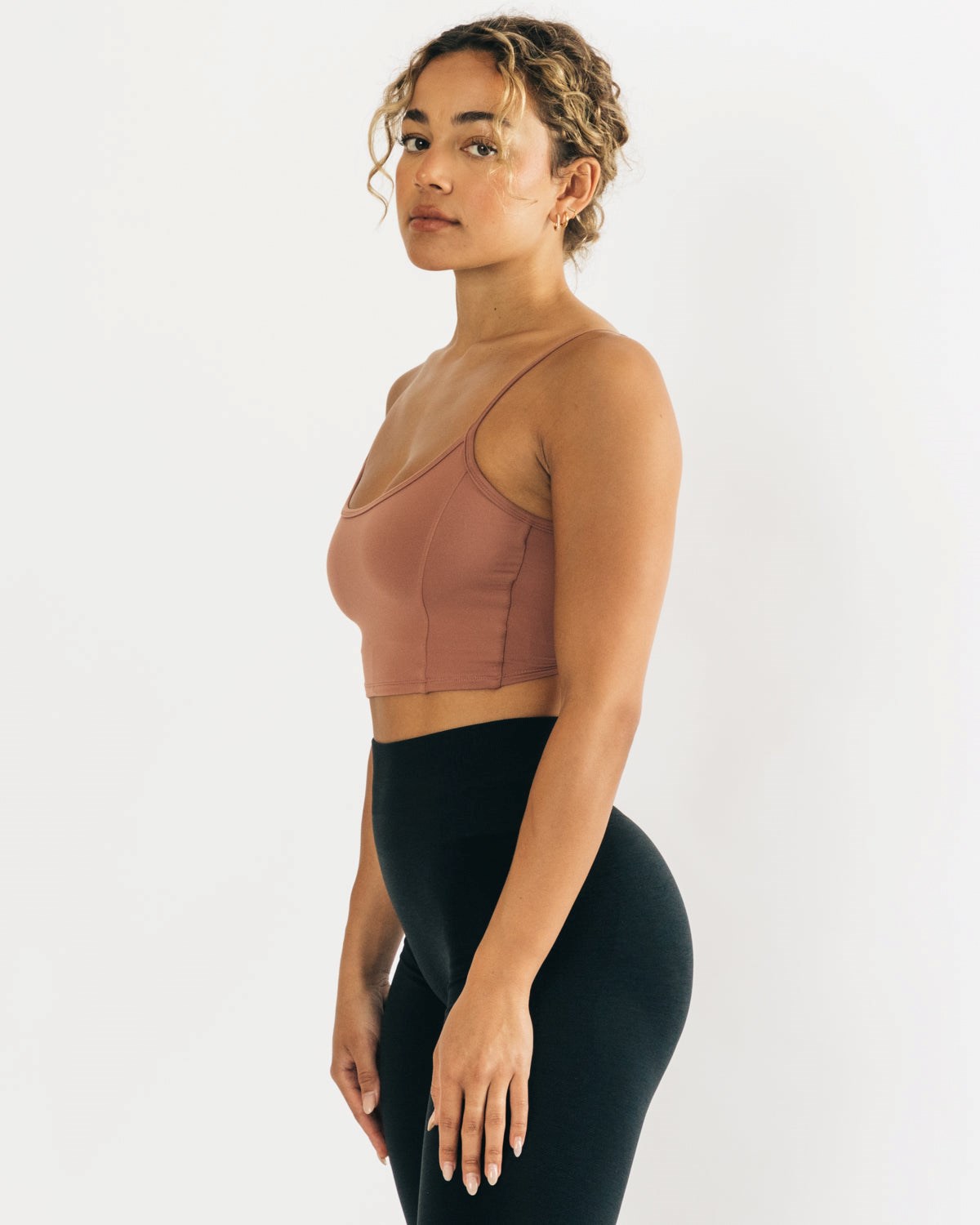 Alphalete Fitted Cropped Tank Blush | AGCWD3792