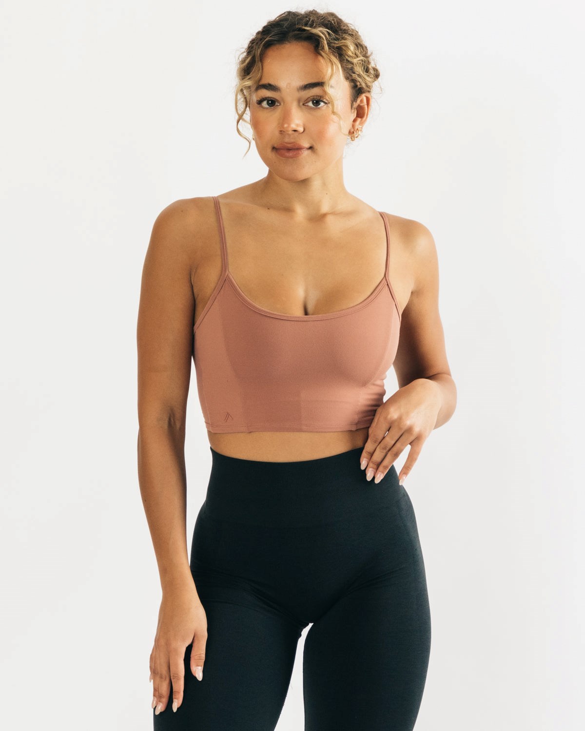 Alphalete Fitted Cropped Tank Blush | AGCWD3792