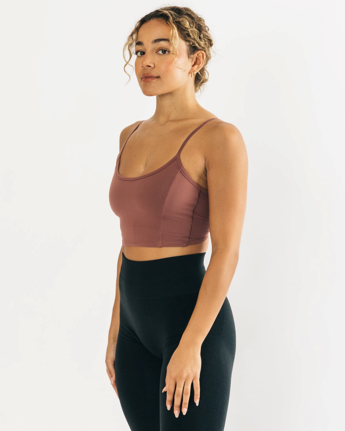 Alphalete Fitted Cropped Tank Mauve | RMVPW6739