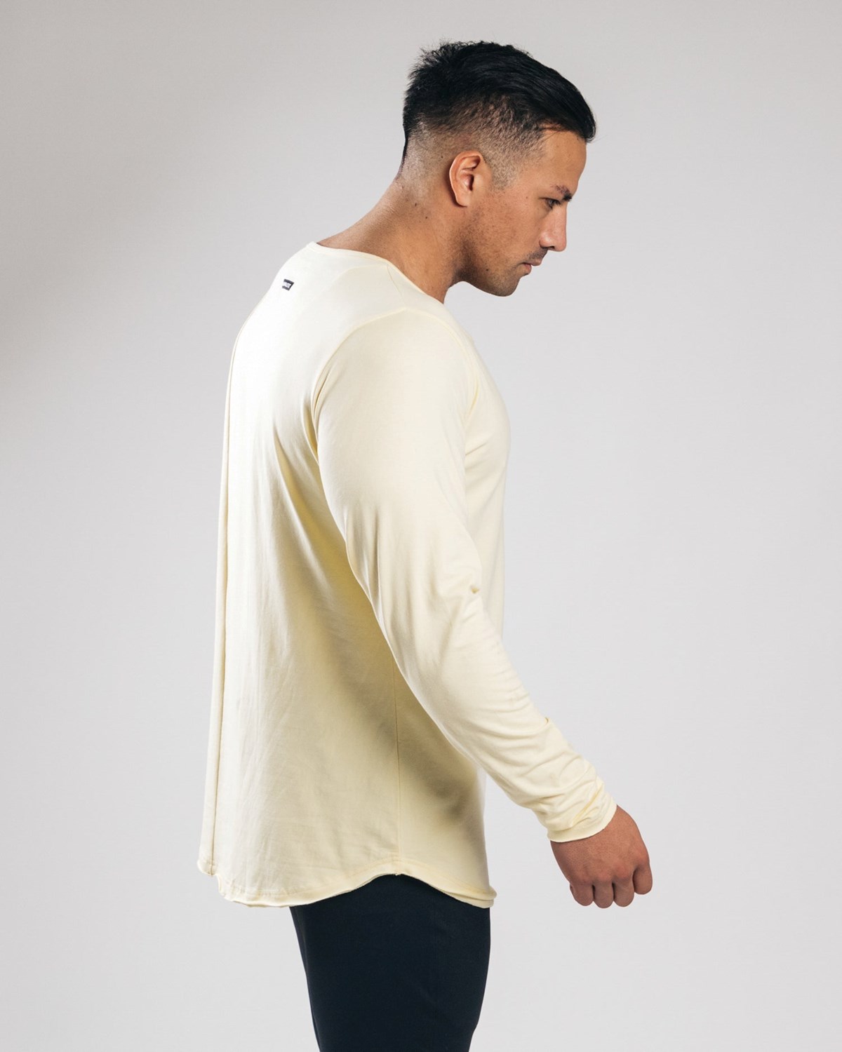 Alphalete Fitted Long Sleeve Sea Salt | OTHGF0241