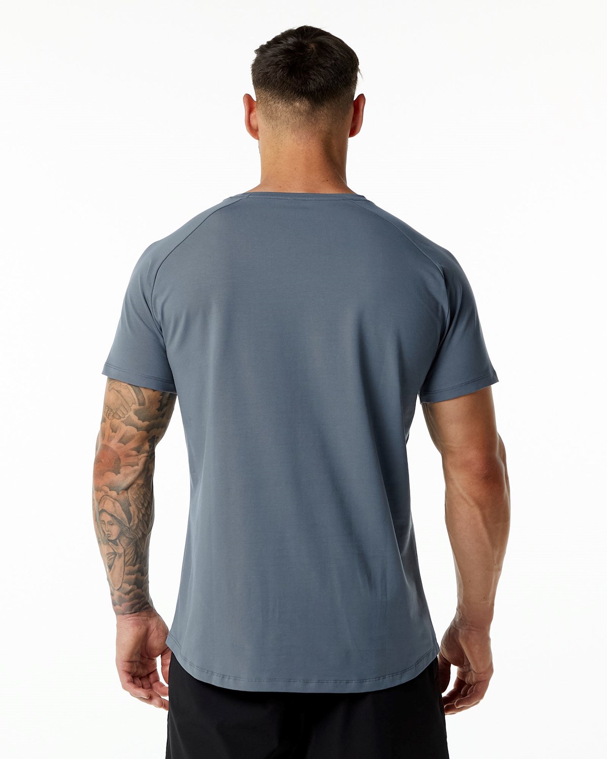 Alphalete Fitted Performance Kort Sleeve Carbon | NWETL7364