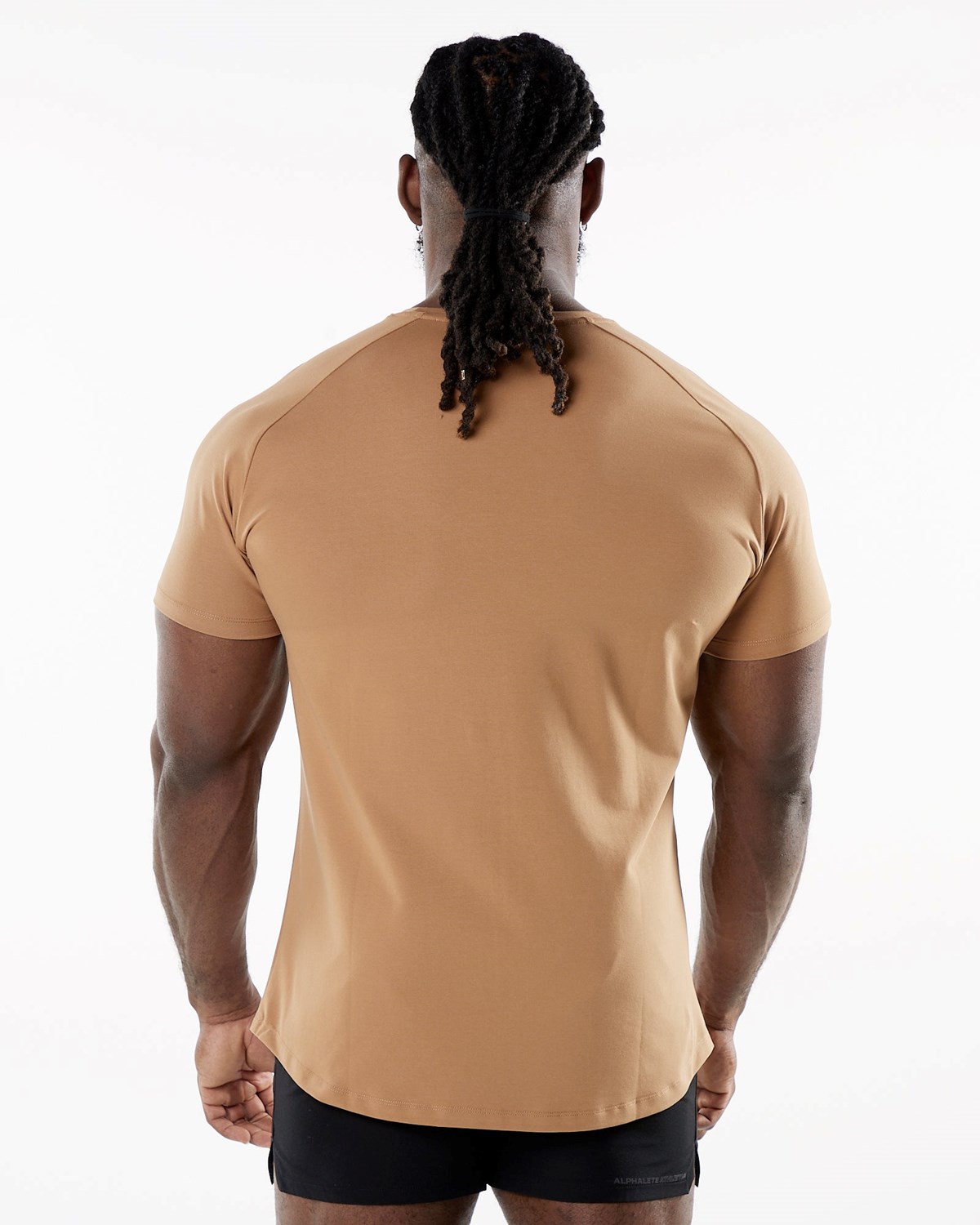 Alphalete Fitted Performance Kort Sleeve Rust | XKFTC7846