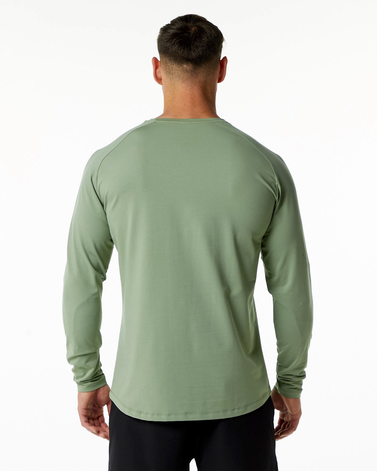 Alphalete Fitted Performance Long Sleeve Sage | AFLTH5371