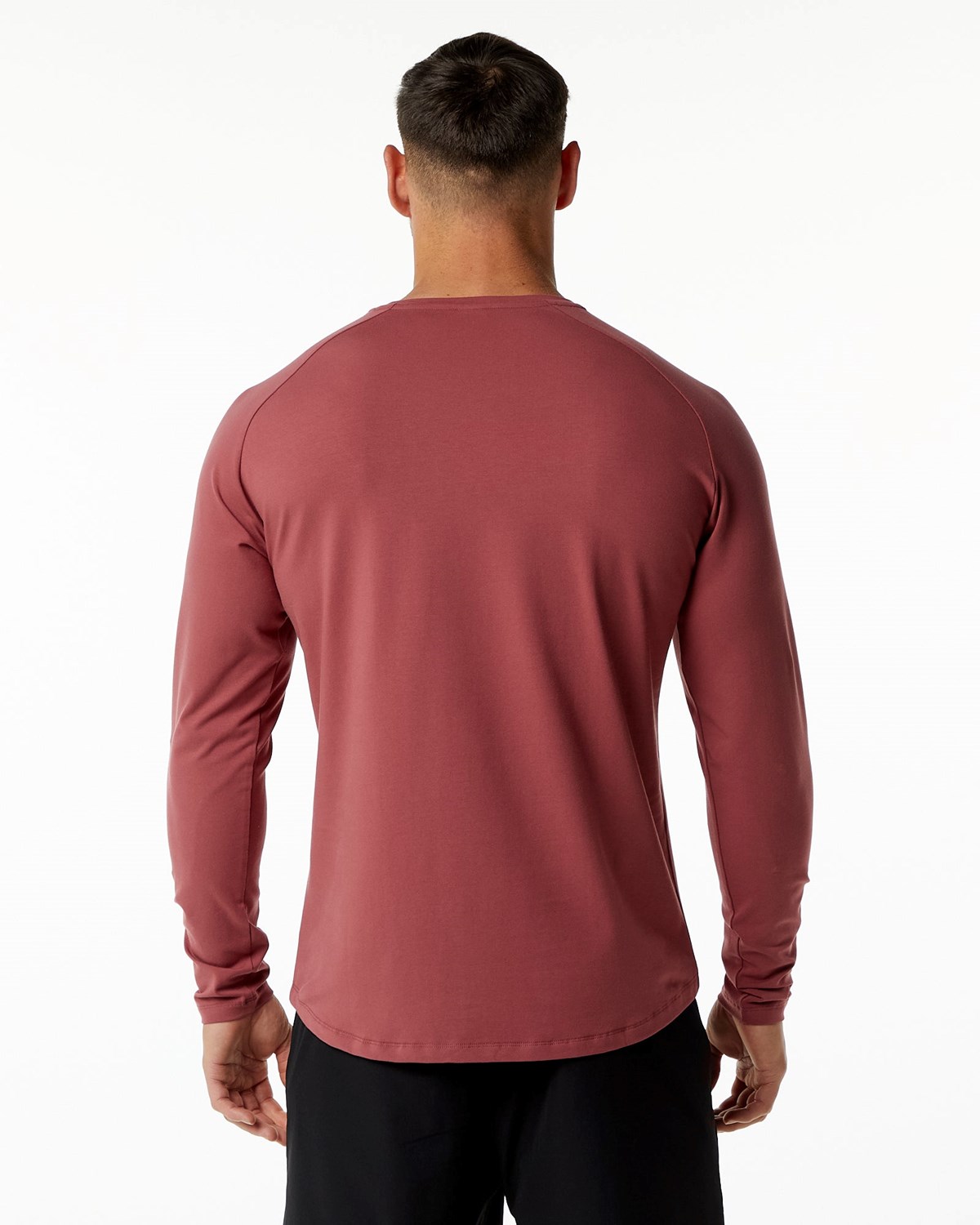 Alphalete Fitted Performance Long Sleeve Gingerbread | XTZSQ4635