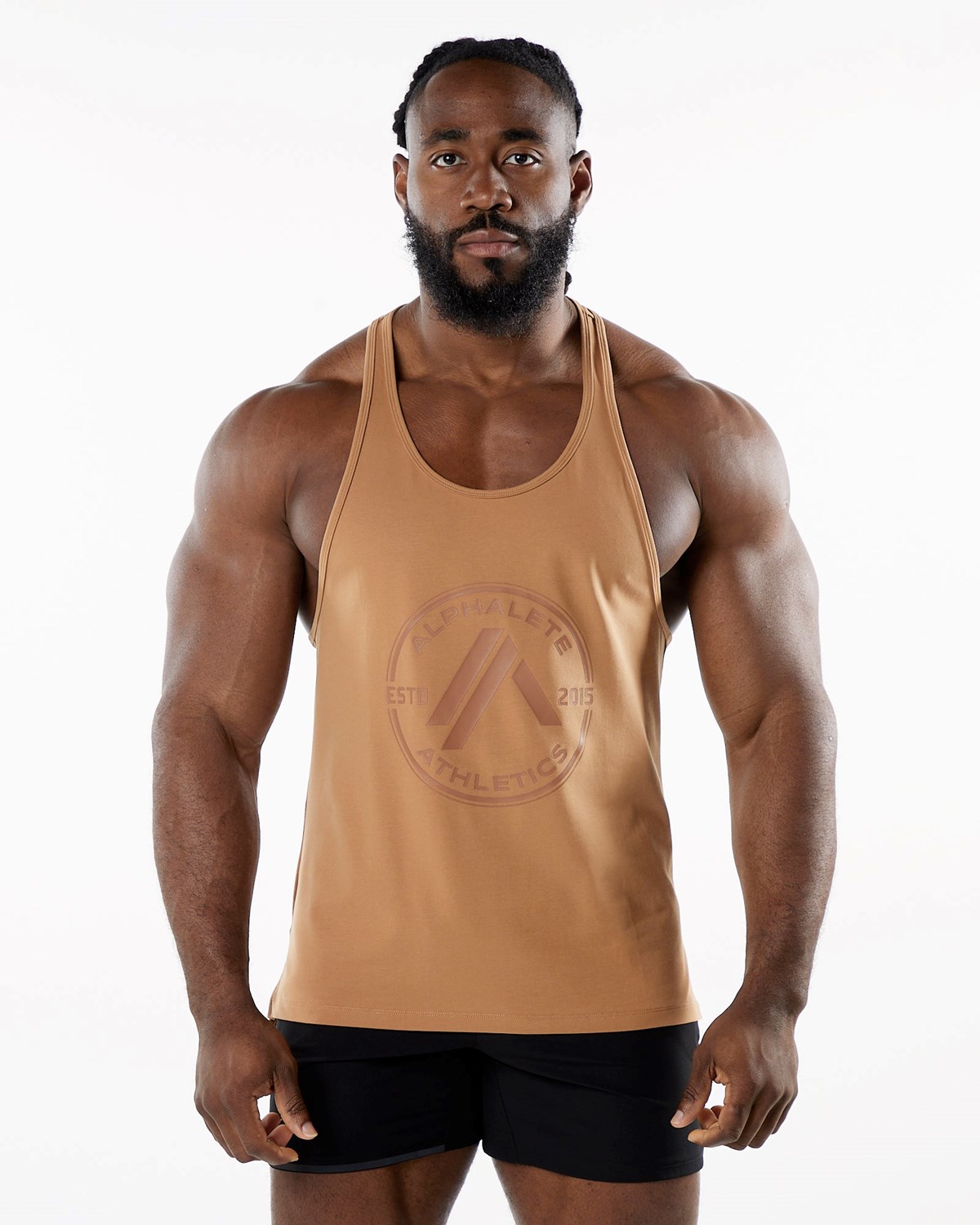 Alphalete Fitted Performance Stringer Rust | CGMBX3478