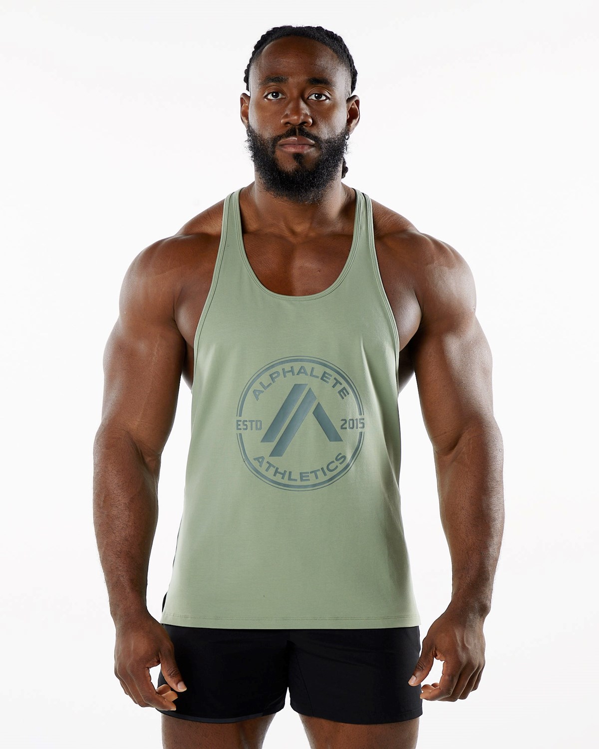 Alphalete Fitted Performance Stringer Sage | UAZPO4805