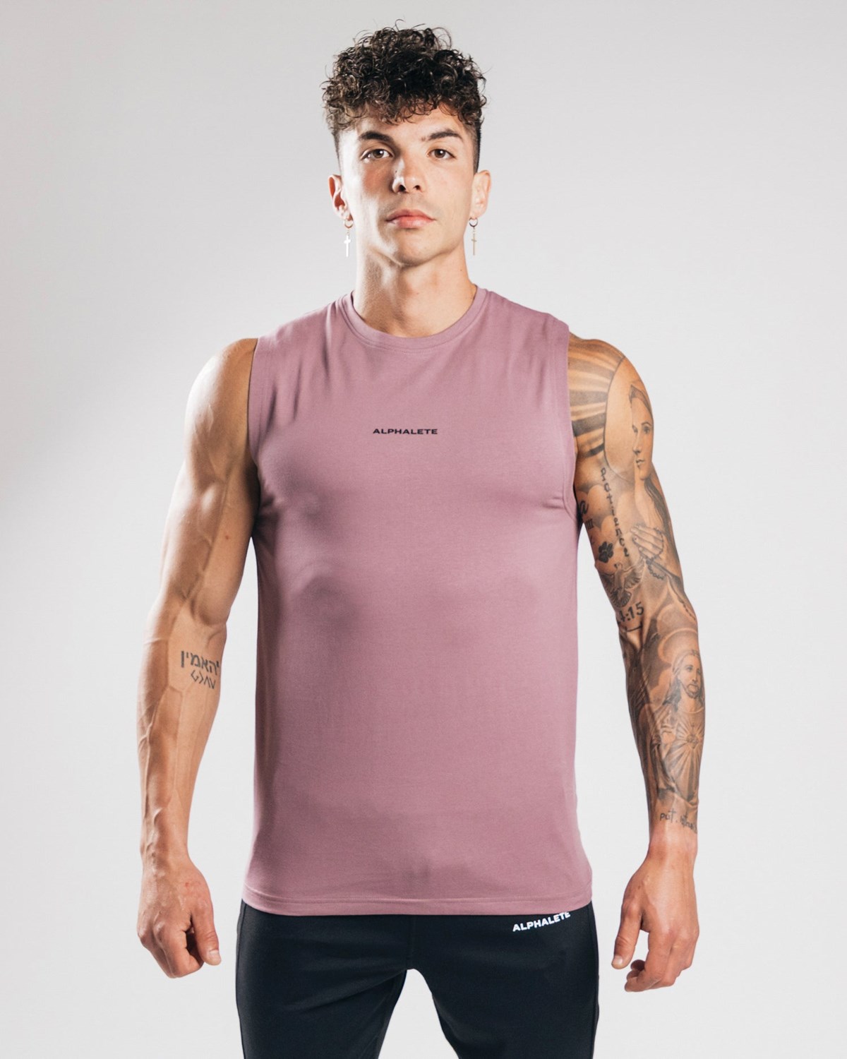 Alphalete Fitted Performance Tank Lilla | EPHMN7546