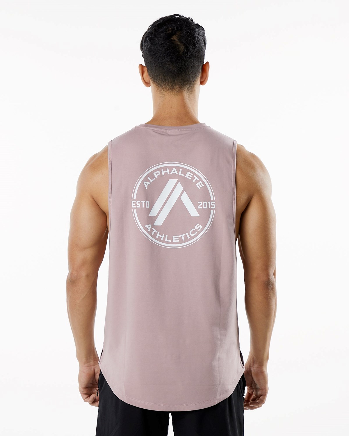 Alphalete Fitted Performance Tank Mauve | LZWQK3028