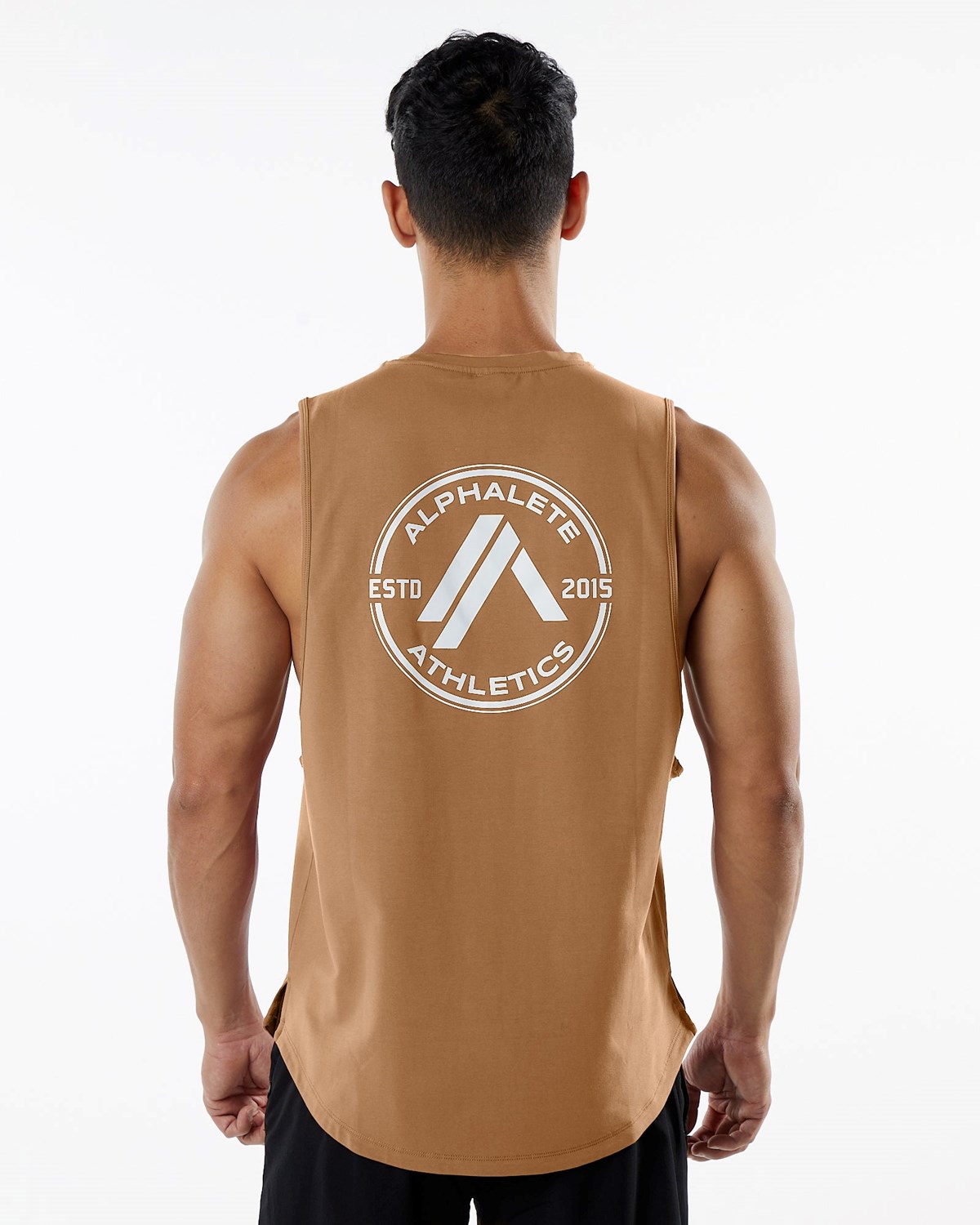 Alphalete Fitted Performance Tank Rust | GOWBD1506