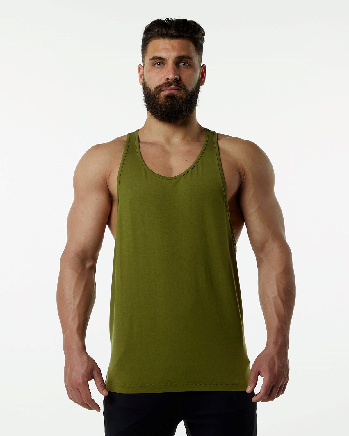 Alphalete Fitted Premium Stringer Grøn | NPWQZ1780