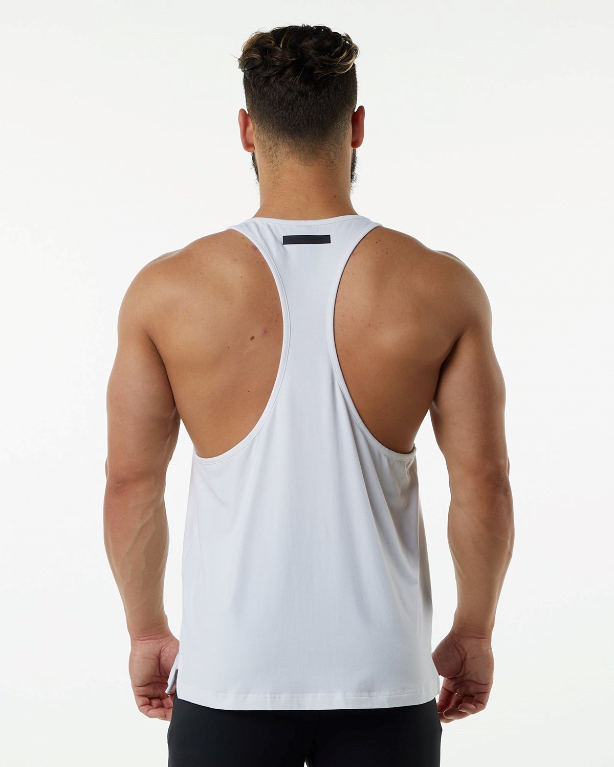 Alphalete Fitted Premium Stringer Hvide | IQLDH9287