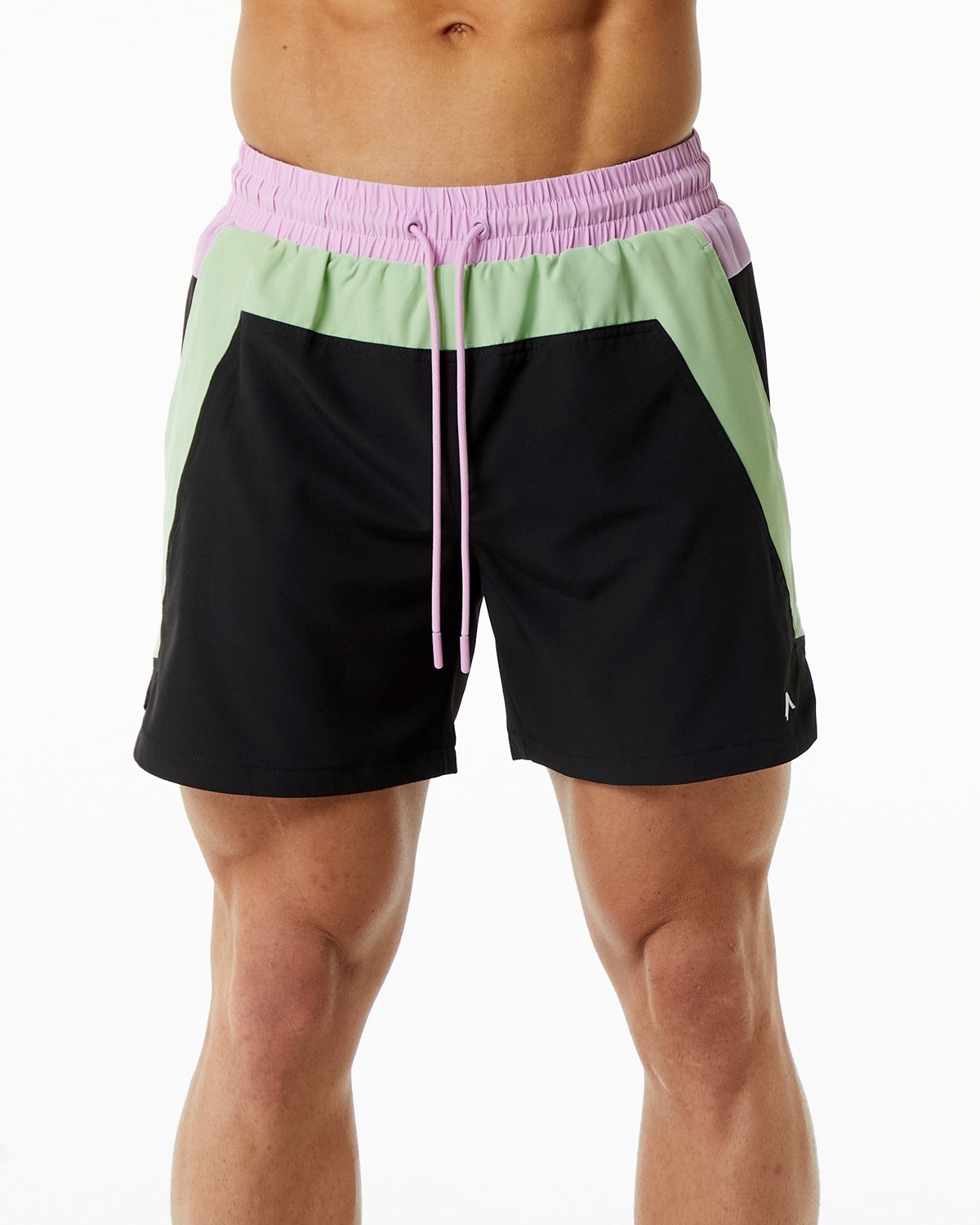 Alphalete Forede Swim Trunk Grøn Sort | UKJXH4167