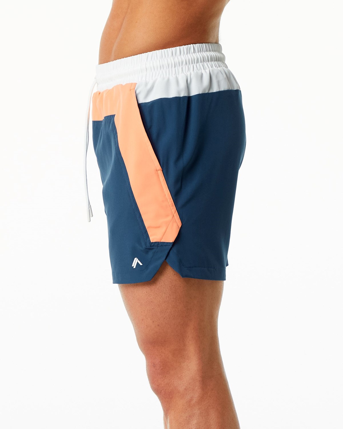 Alphalete Forede Swim Trunk Orange Blå | CJRWF6321