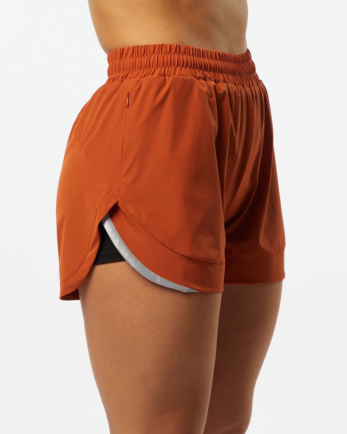 Alphalete Forede Woven 4-Way Stretch Kort Sour Tangerine | FEUYM6248