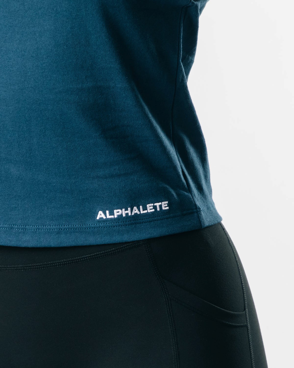 Alphalete Heavy Bomulds Cutoff Mørkeblå | RDNKO5049