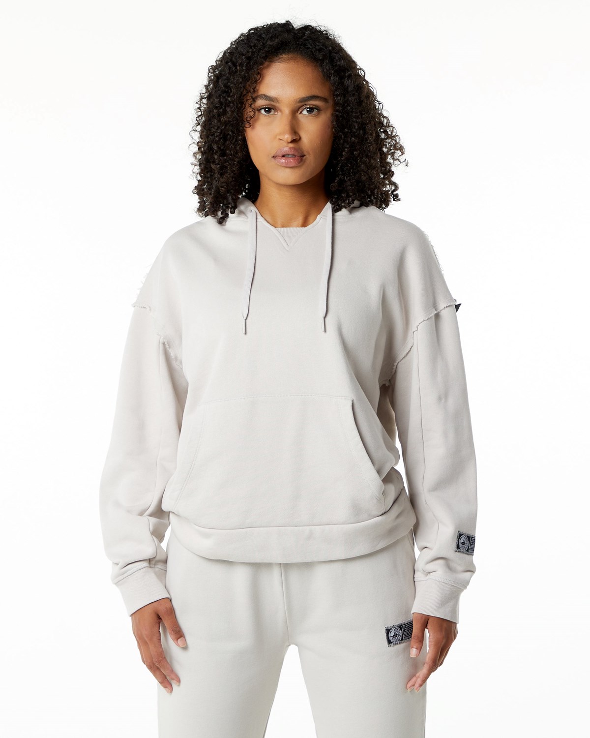 Alphalete Heavyweight Washed Terry Hoodie Moonstone | JEINX2901