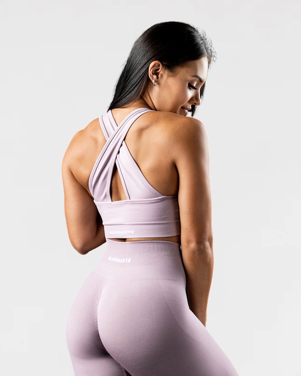 Alphalete High-Impact Seamless Sports Bra Viola | JTCFX9871