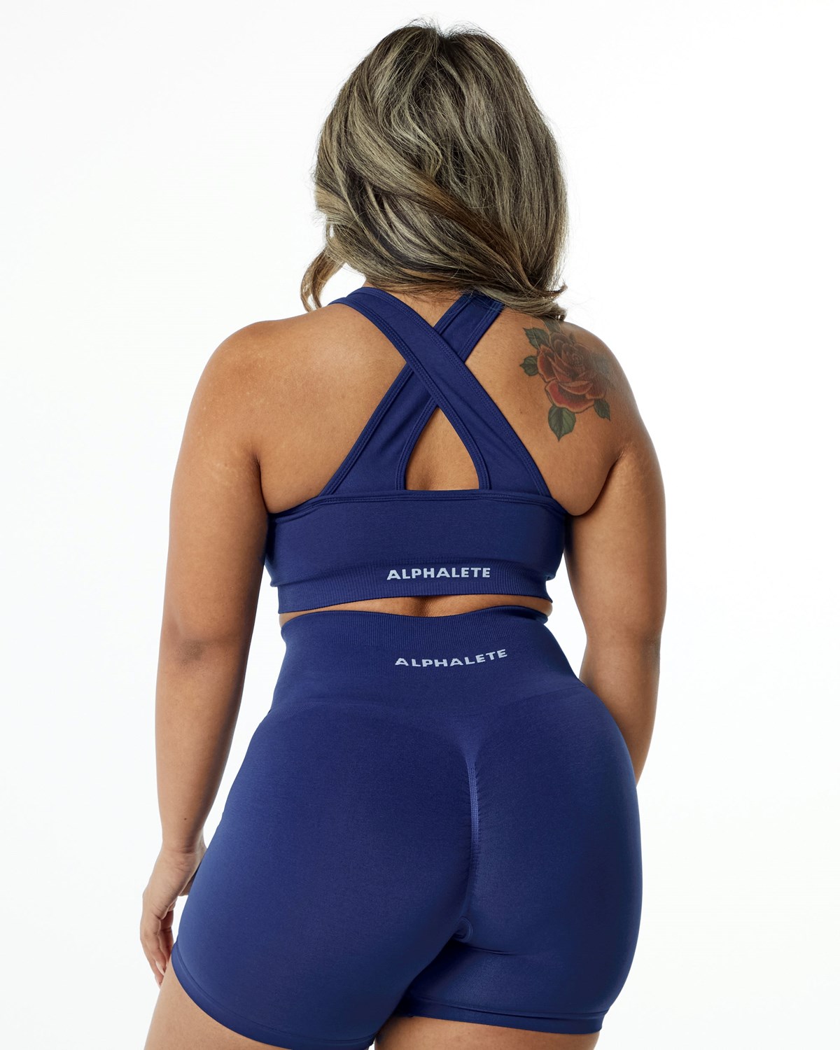 Alphalete High-Impact Seamless Sports Bra Indigo | SINCH1263