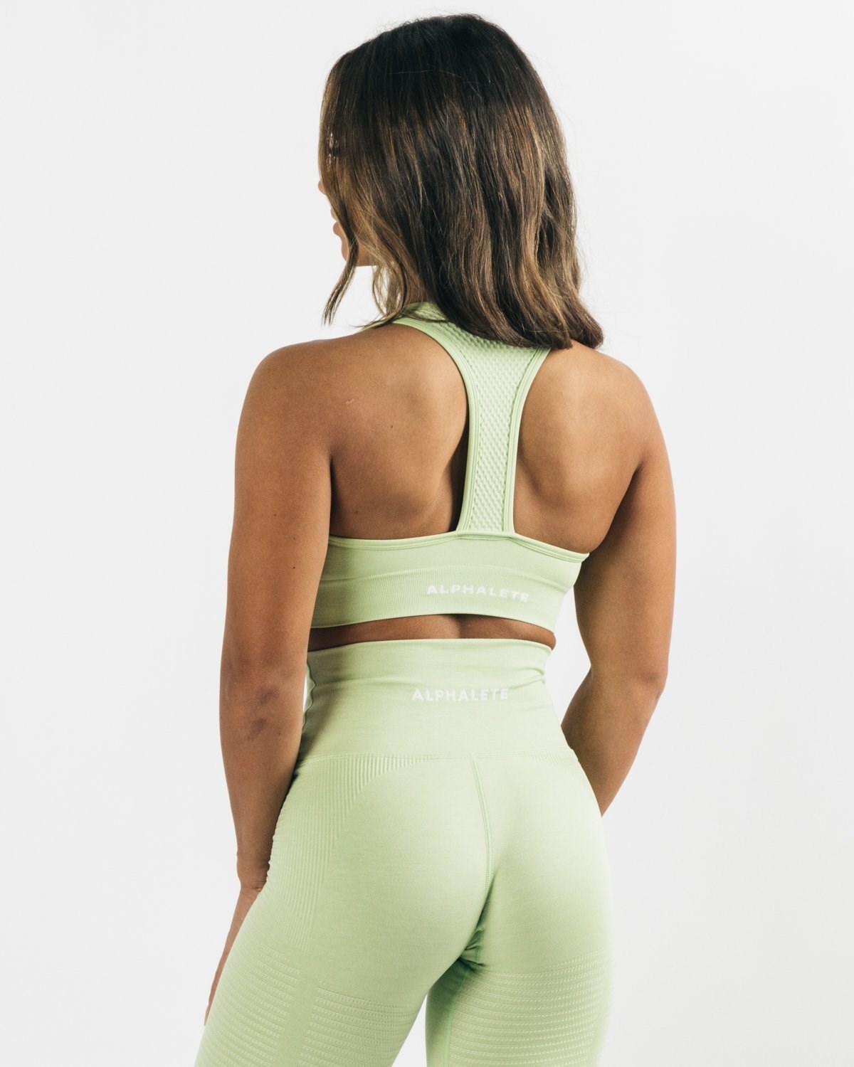 Alphalete High-Impact Seamless Sports Bra Frozen Spring | TOSQP2306