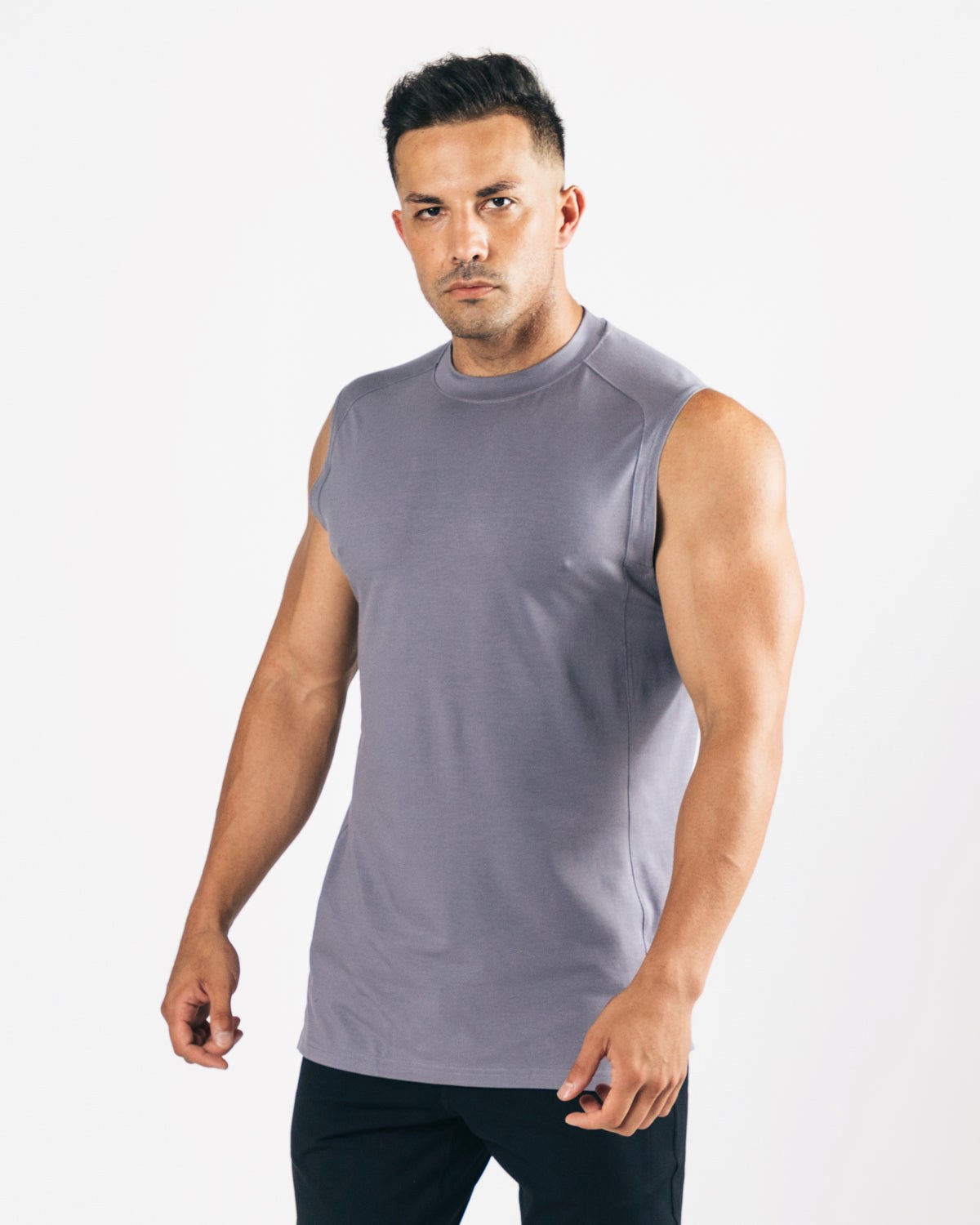 Alphalete High-Neck Premium Cutoff Still Water | QFEXL8203