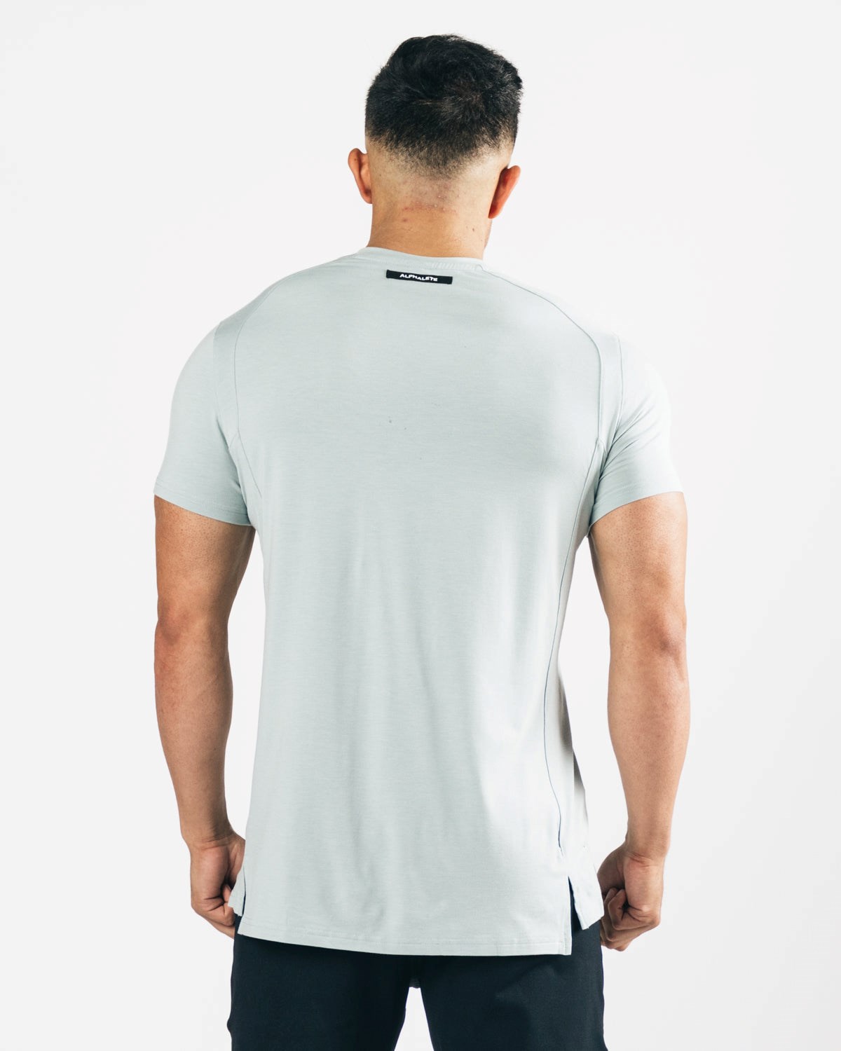 Alphalete High-Neck Premium Kort Sleeve North Shore | GQKSV0569