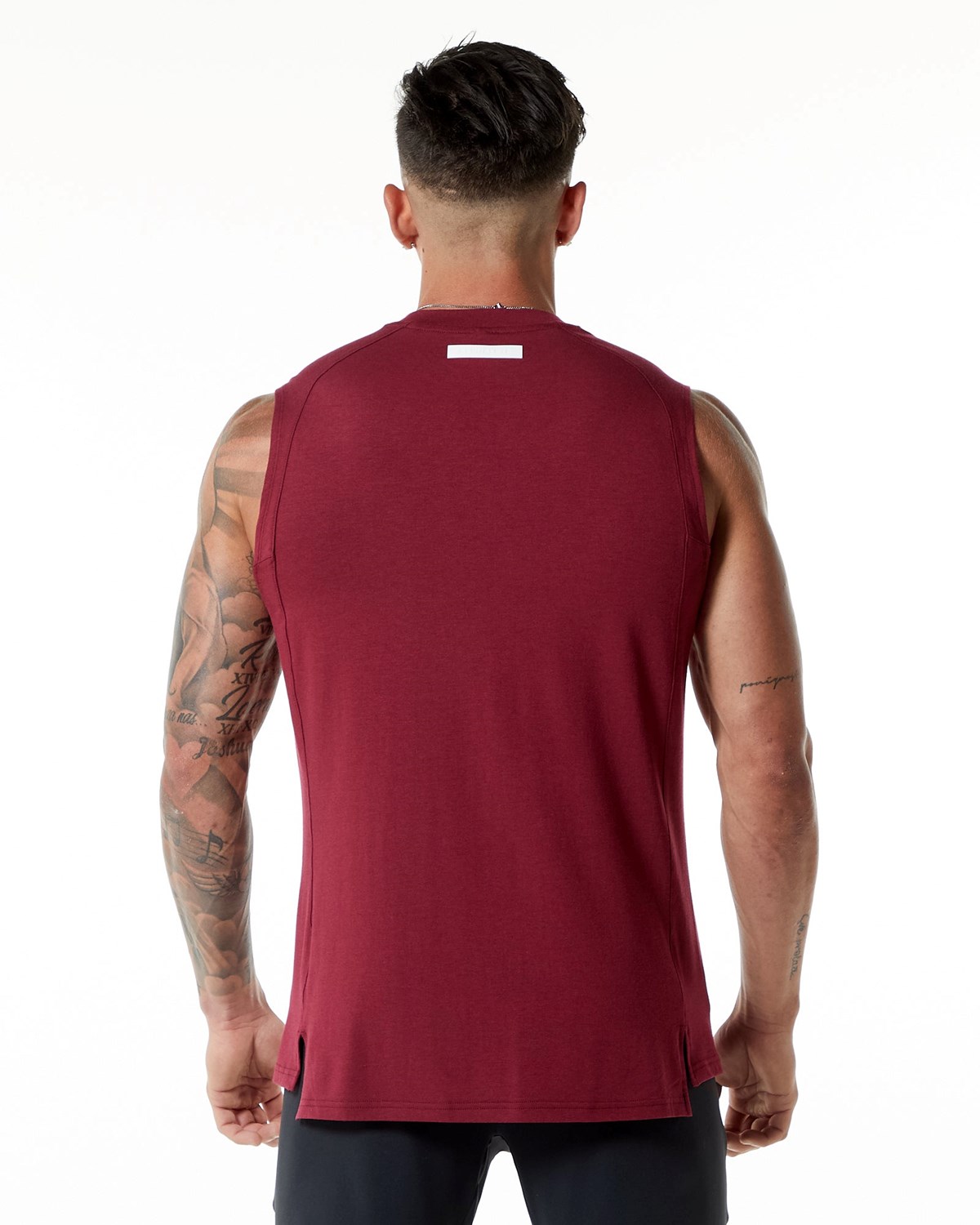 Alphalete High-Neck Premium Tank Rød | HLMWV5470