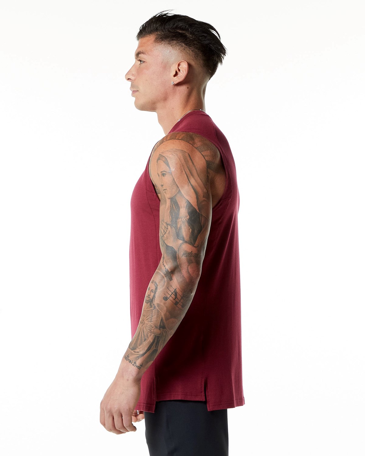 Alphalete High-Neck Premium Tank Rød | HLMWV5470