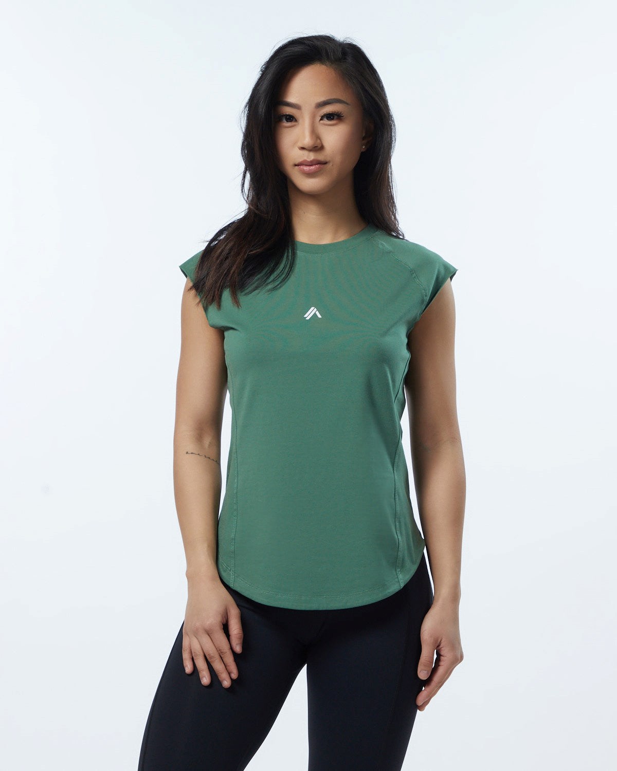 Alphalete High Performance Kort Sleeve Tee Grøn | FPNDG4758