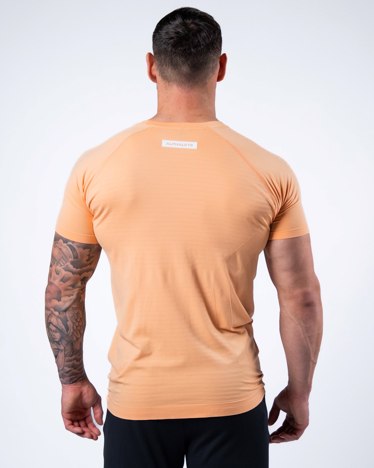 Alphalete High Performance Seamless Kort Sleeve Tee Koral | ANFGP8490