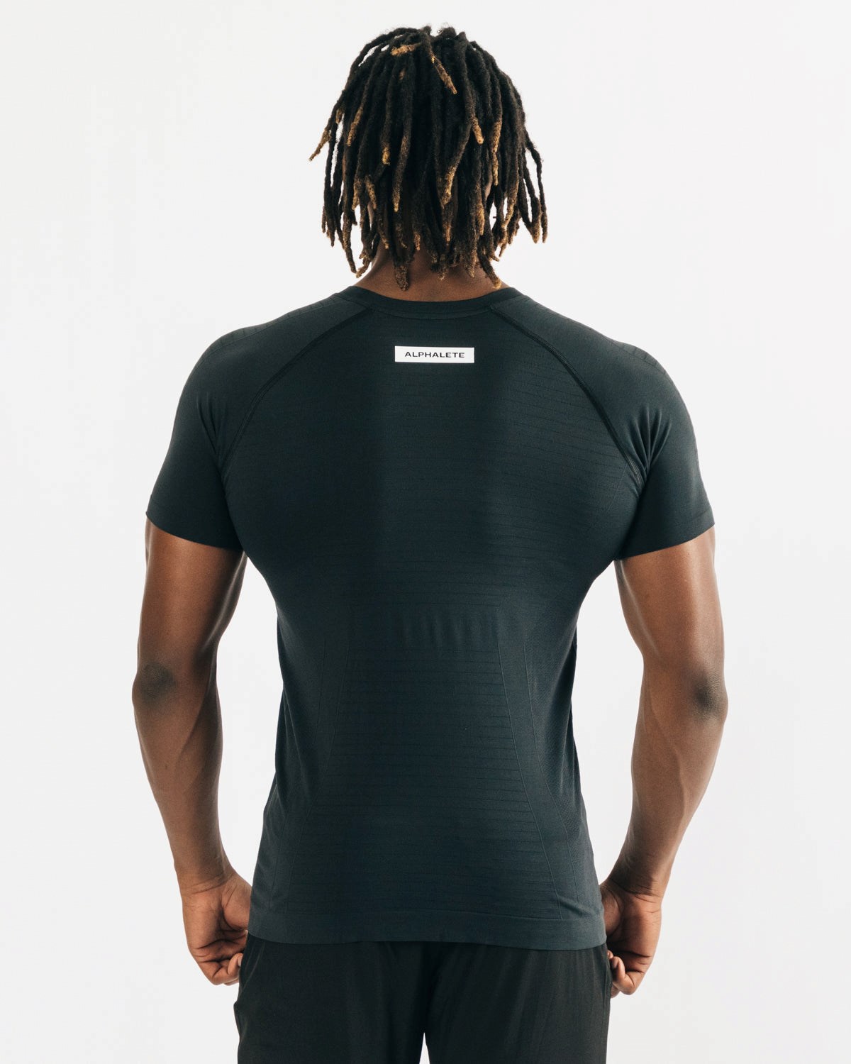 Alphalete High Performance Seamless Kort Sleeve Tee Sort | HLGYO3471