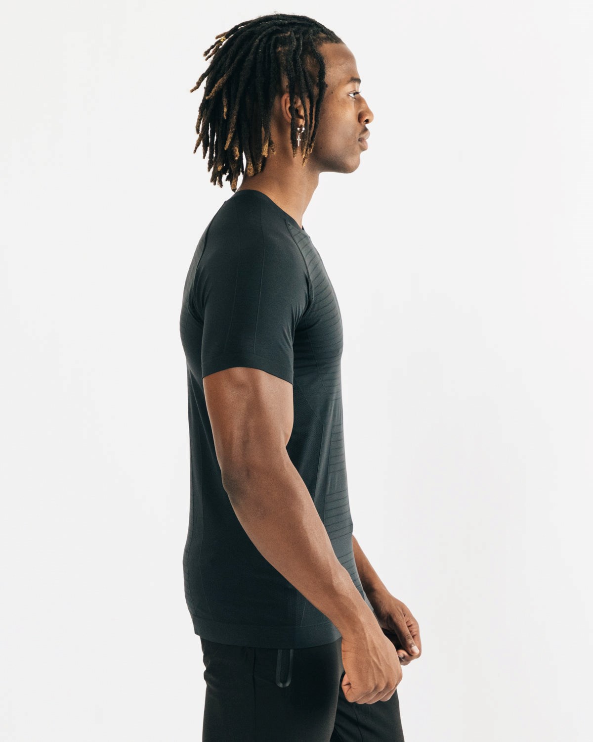 Alphalete High Performance Seamless Kort Sleeve Tee Sort | HLGYO3471