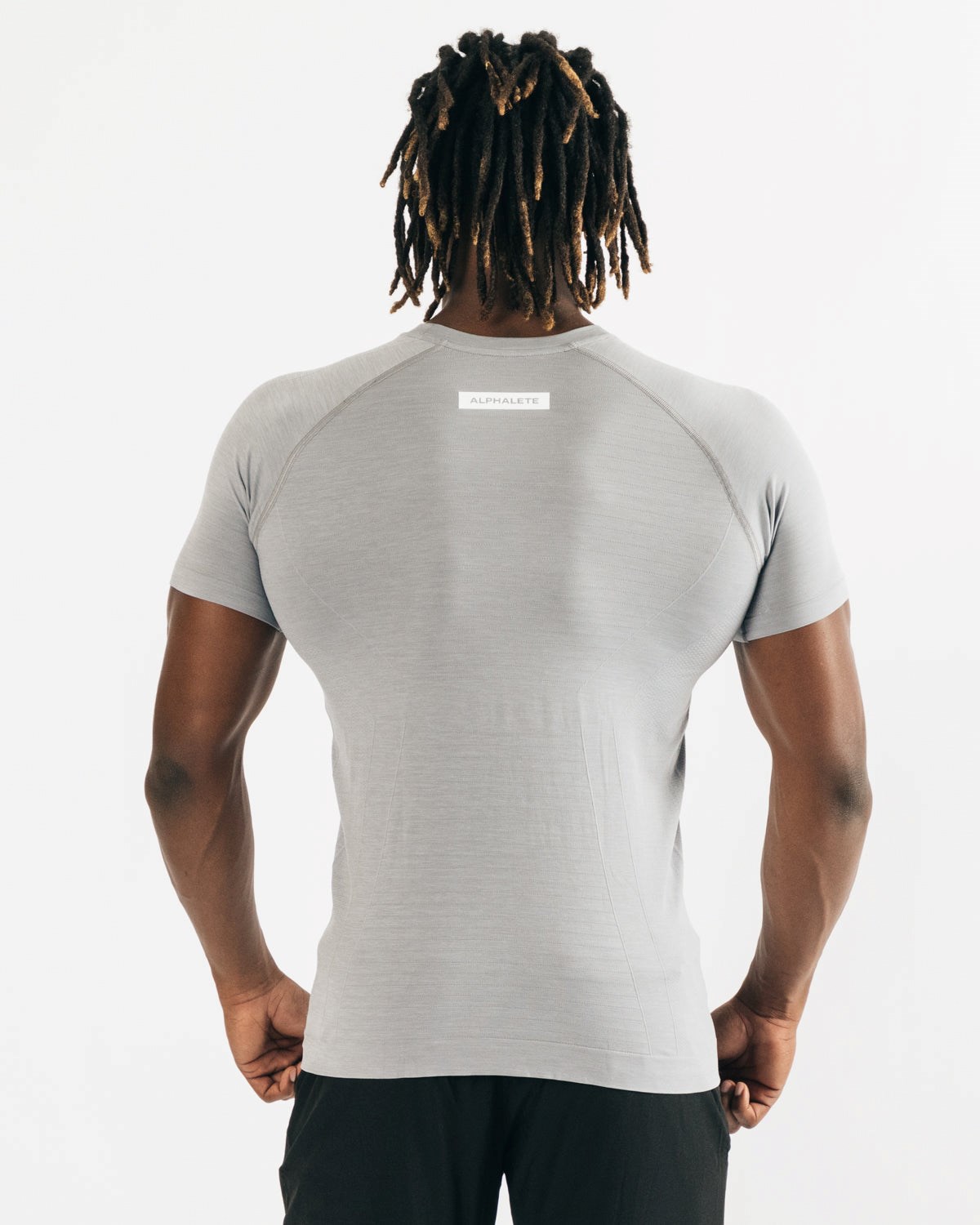 Alphalete High Performance Seamless Kort Sleeve Tee Grå | LFXCQ6930