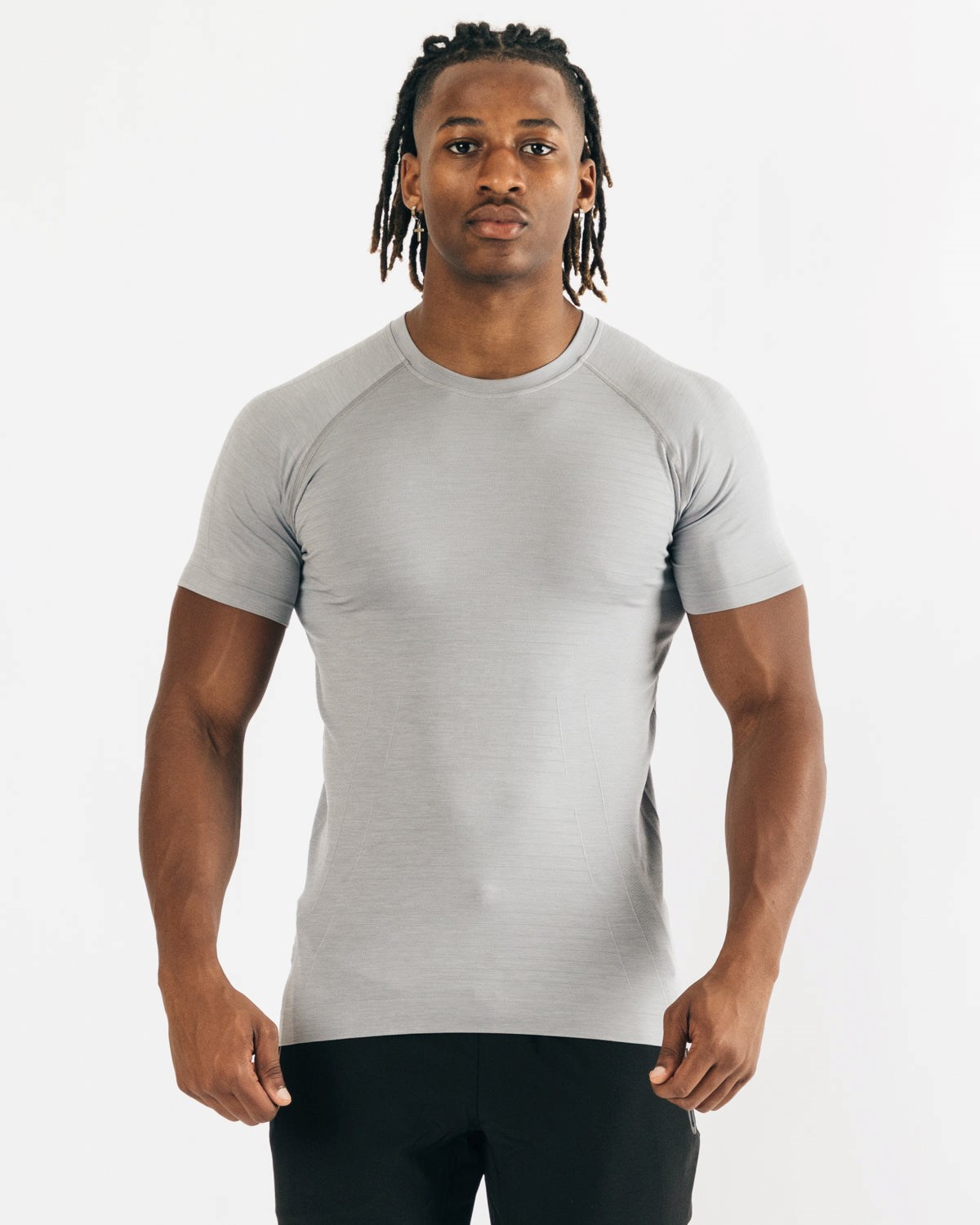 Alphalete High Performance Seamless Kort Sleeve Tee Grå | LFXCQ6930