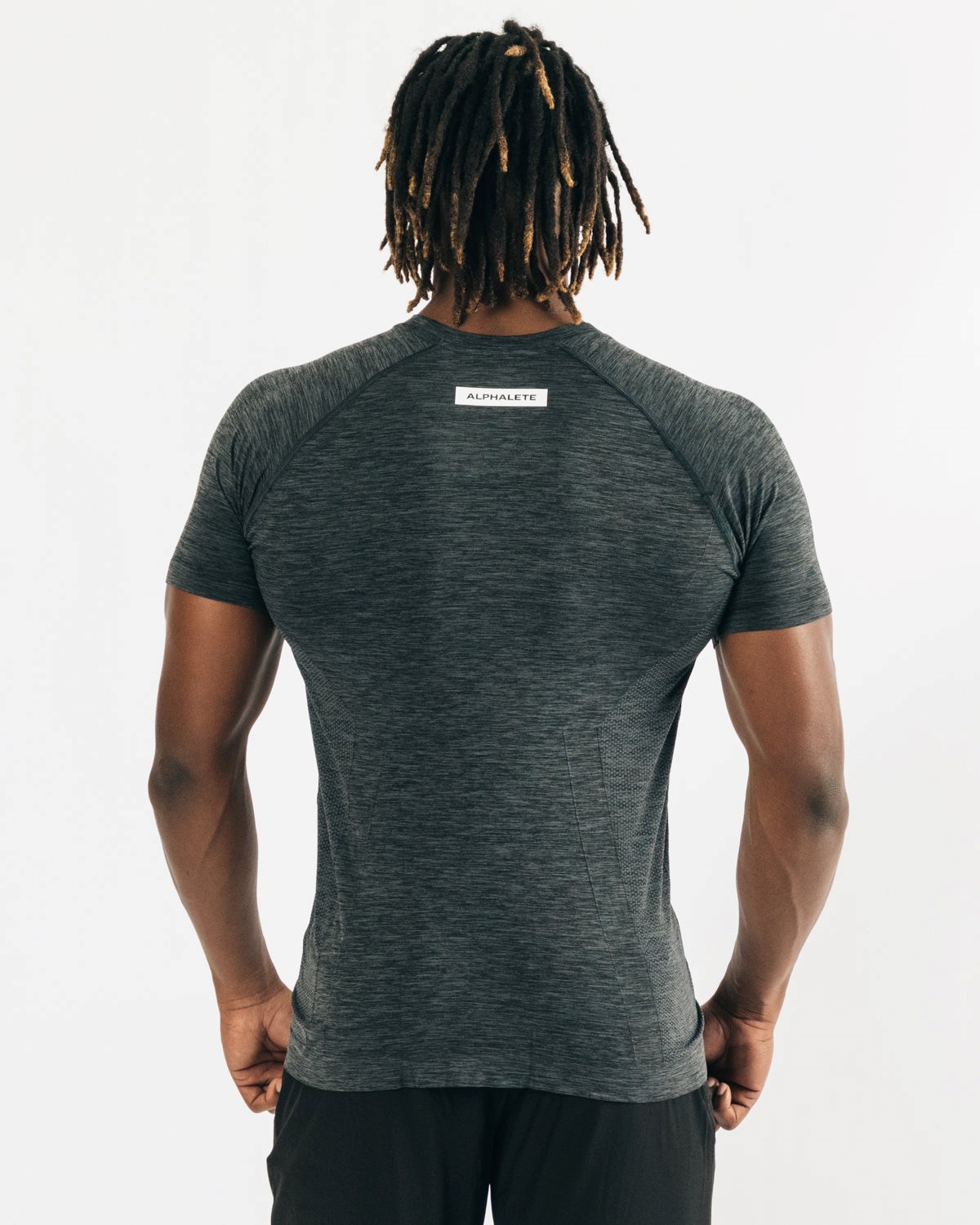 Alphalete High Performance Seamless Kort Sleeve Tee Sort | PTCOA4809