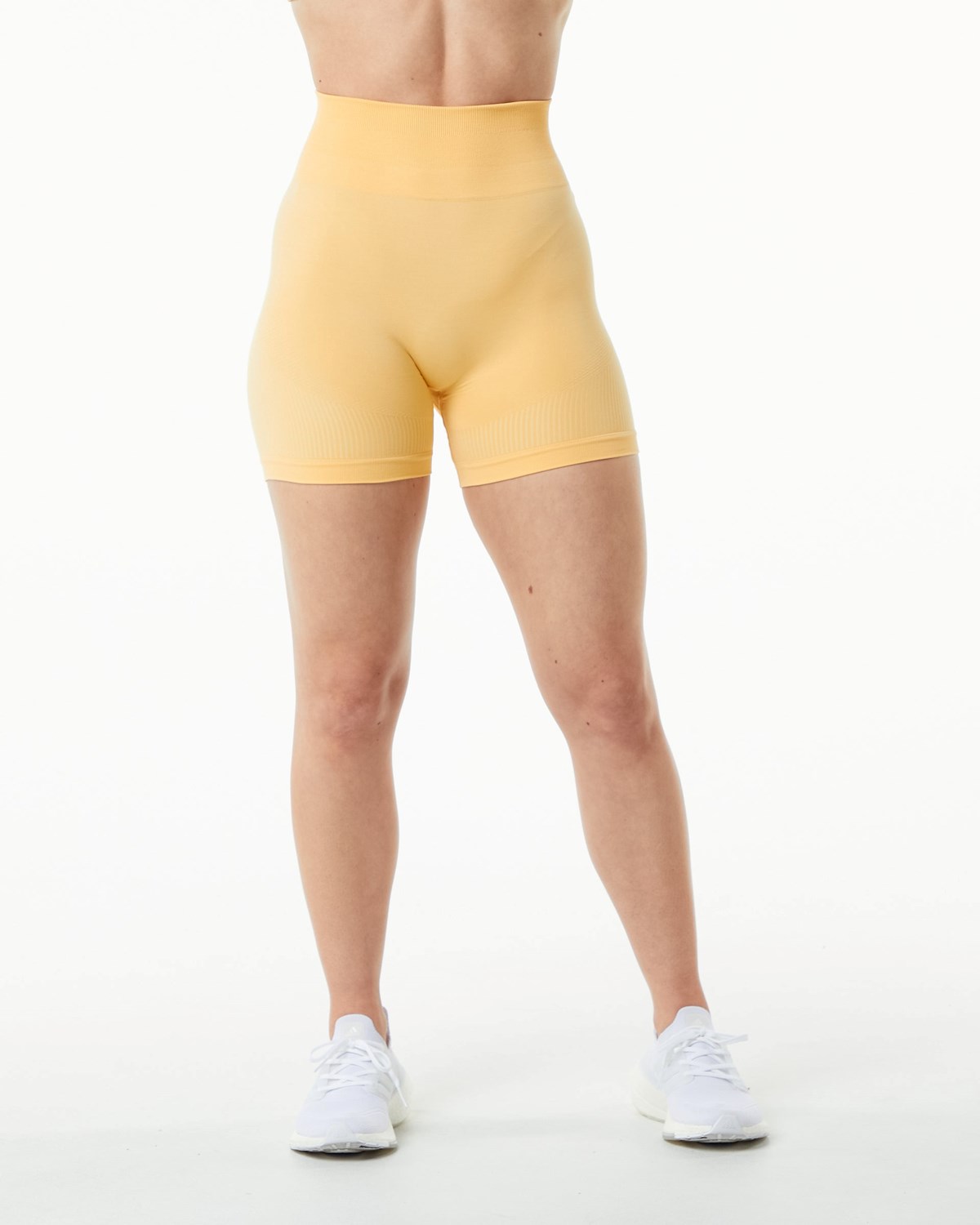 Alphalete High Performance Seamless Kort Daffodil | QFUTI8946