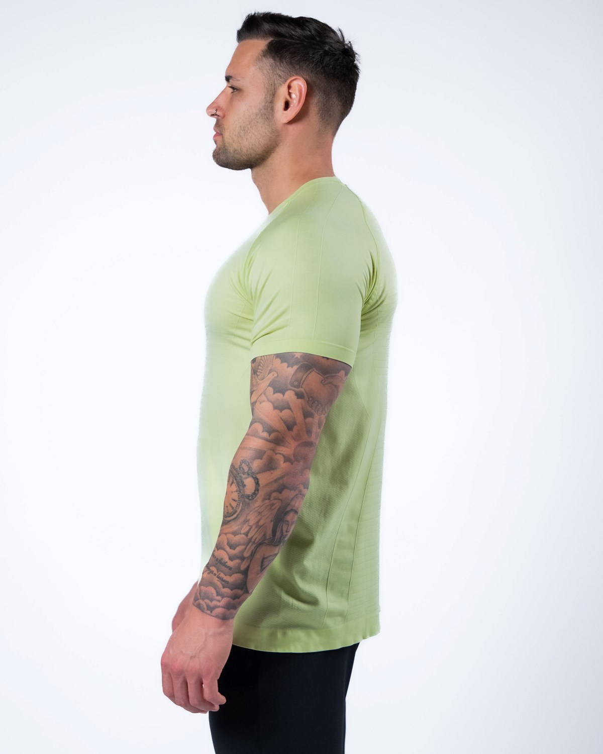 Alphalete High Performance Seamless Kort Sleeve Tee Frozen Spring | WXHQT6192