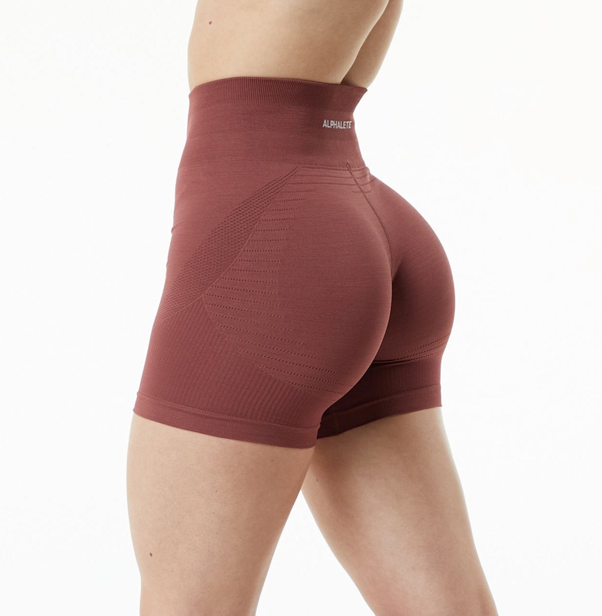 Alphalete High Performance Seamless Kort Gingerbread | YUPLJ5146