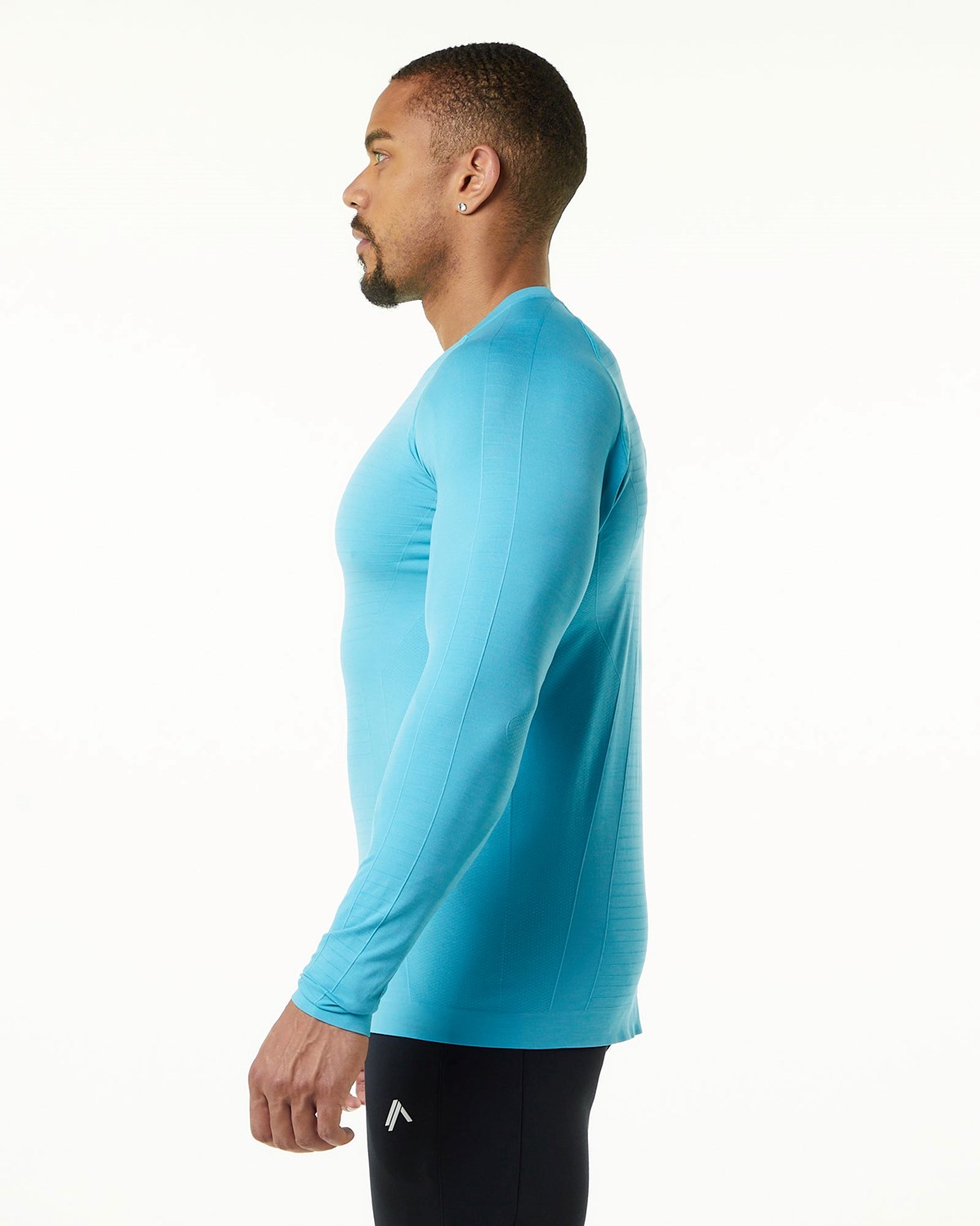 Alphalete High Performance Seamless Long Sleeve Tee Faded Ocean | GIUPW1920